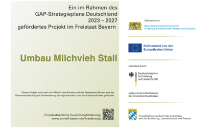 Projekt Tafel Umbau Milchvieh Stall