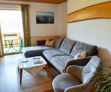 Wohnzimmer Ferienwohnung Gruenten